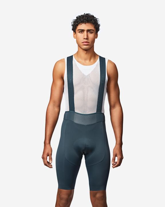 Actual product image Van rysel Rennrad Radhose mit Trägern Sommer kurz Herren RCR 4 grün (XL)