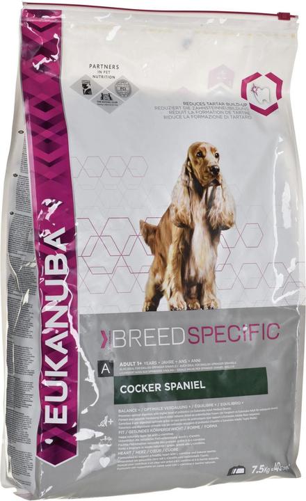 Actual product image Eukanuba Adult Cocker Spaniel dry food for cocker spaniels 7.5kg (Senior, 1 pcs., 7500 g)
