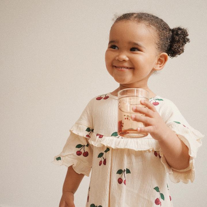 Actual product image Konges Slojd 2 pack glitter drinking cup cherry