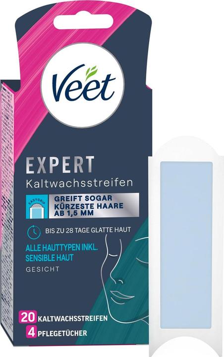 Produktbild Veet Expert Kaltwachsstreifen Gesicht (20 x, 27 g)