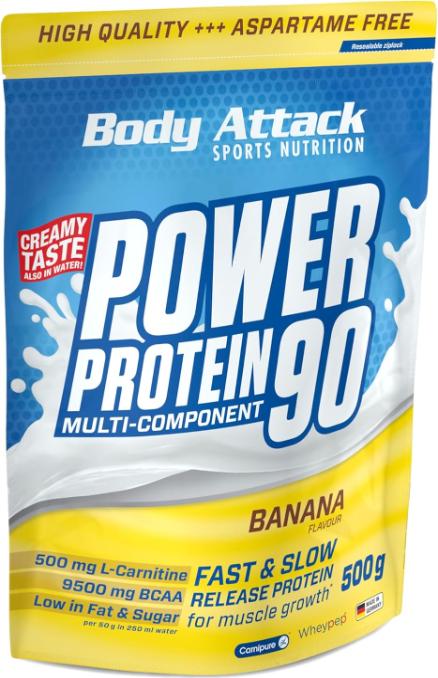 Produktbild Body Attack New Power Protein 90 (500g Beutel) (Banane, 1 Stk., 500 g)