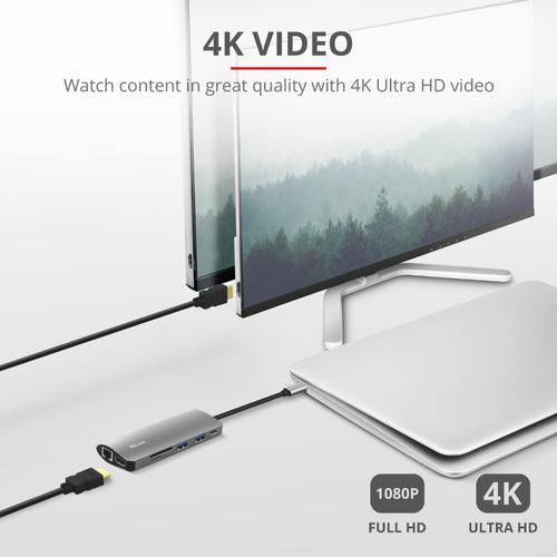 Actual product image Trust Docking Station Dalyx 7-in-1 USB-C (USB-C, 1 Ports)