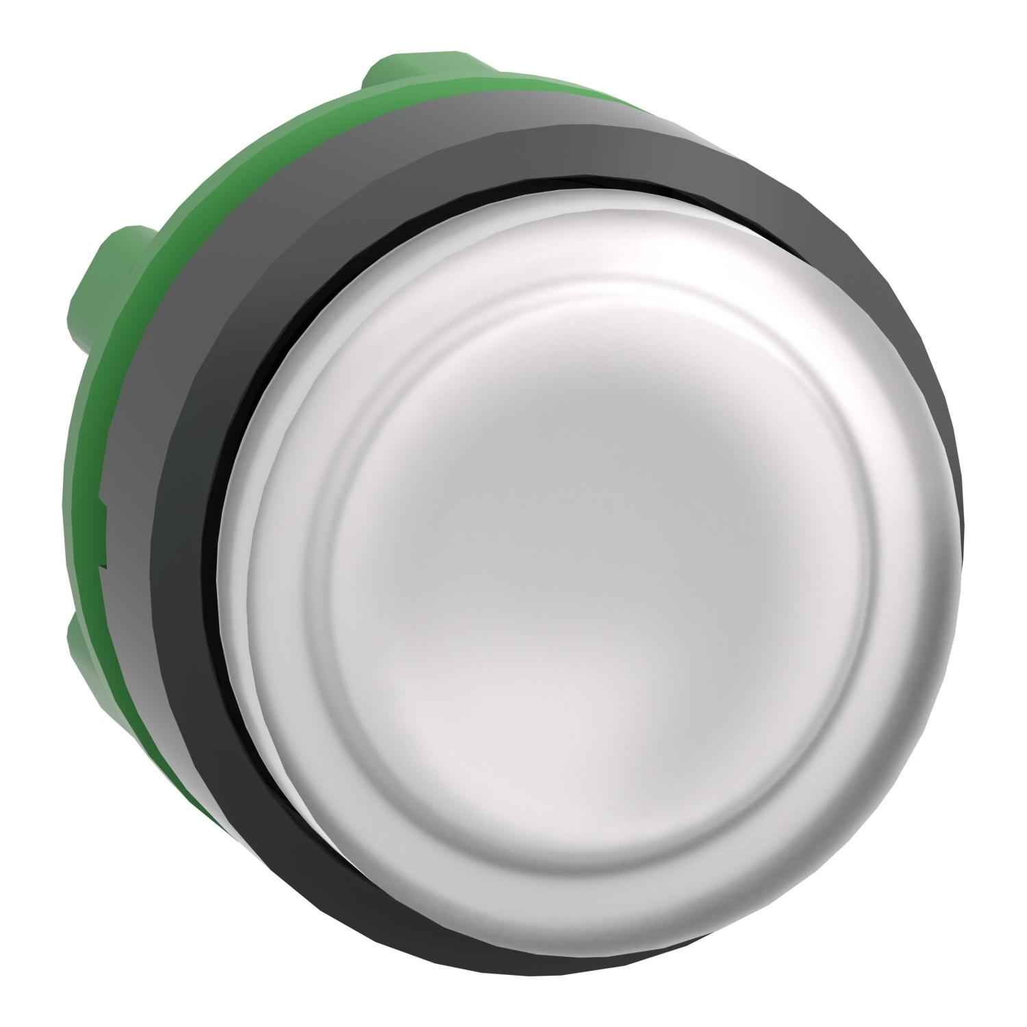 Schneider Electric Frontelement Leuchtdrucktaster, Ř 22, ZB5AW113, Taster + Schalter, Weiss