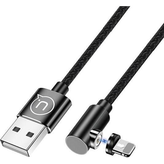 Usams USB USB-A - lightning cable 1 m black (63288) (1 m, USB 3.0), USB Kabel