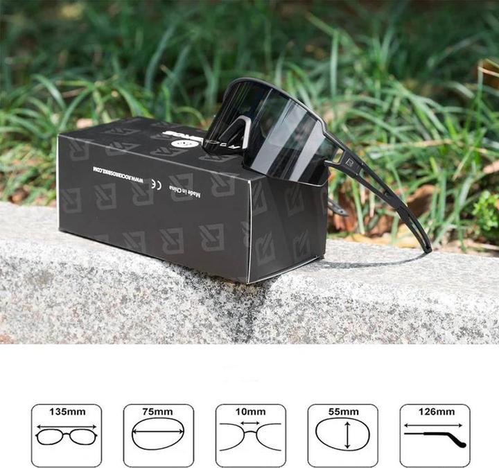 Actual product image Rockbros Photochrome 10175 UV400 (Black, Black)