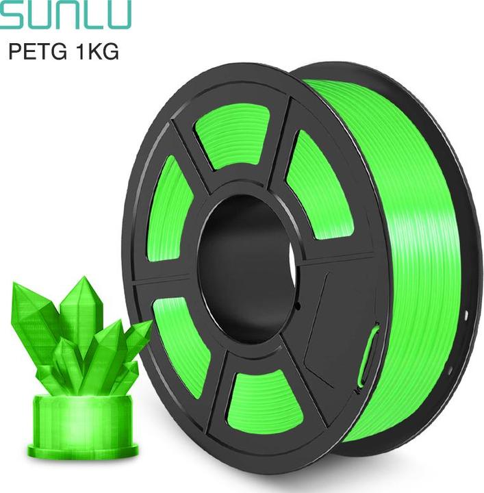 Actual product image Sunlu PETG Filament - 1.75mm - 1kg (PETG, 1.75 mm, 1000 g, Transparent)
