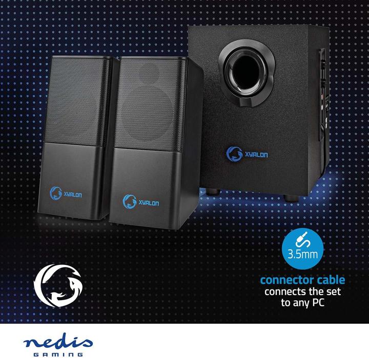 Actual product image Nedis Gaming Speaker GSPR10021BK