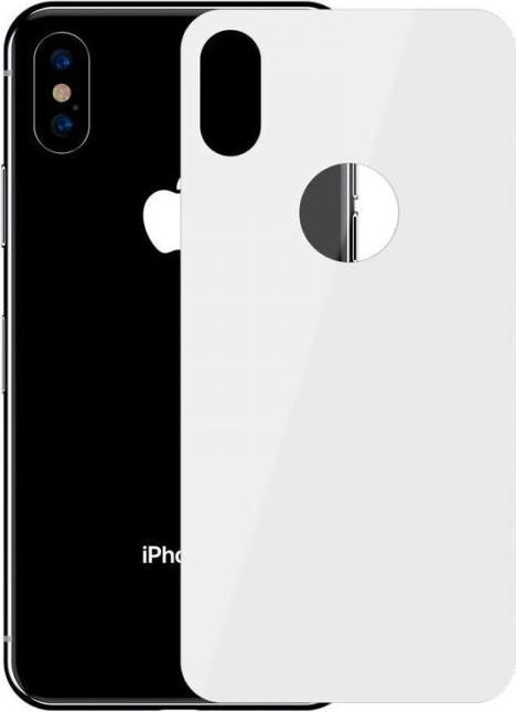Produktbild Baseus iPhone Xs 03 mm Full coverage curved TGlass rear ProtectorWeiss (1 Stück, Apple iPhone XS)