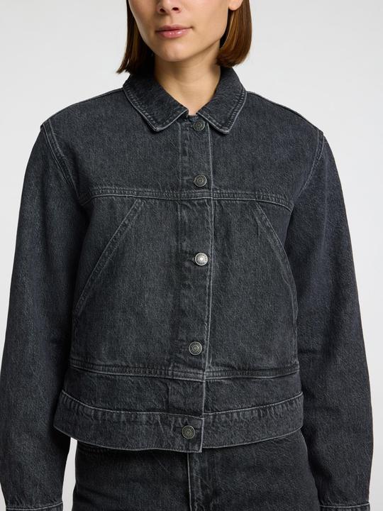 Immagine prodotto Selected Femme Giacca di jeans nera sbiadita (40)