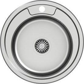 Steiner HUGO 210 Steinsteel linen sink with siphon, 1 bowl b / o