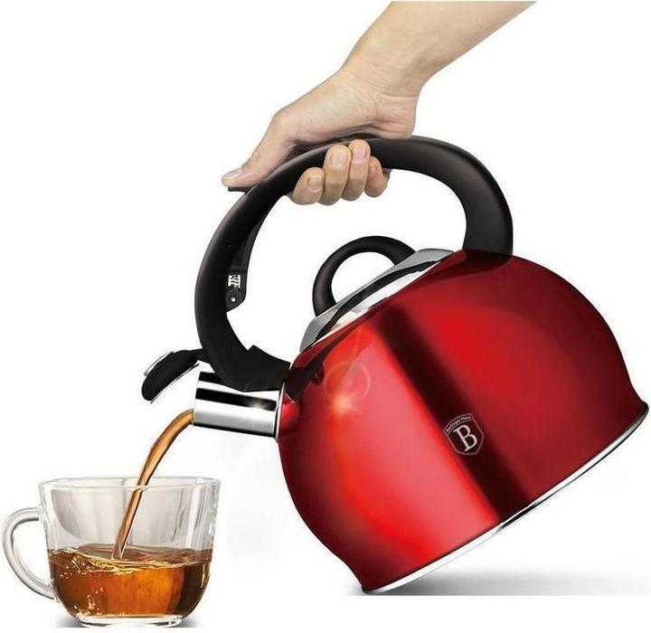 Actual product image BerlingerHaus Kettle With Whistle 3l Berlinger House Burgundy Metallic