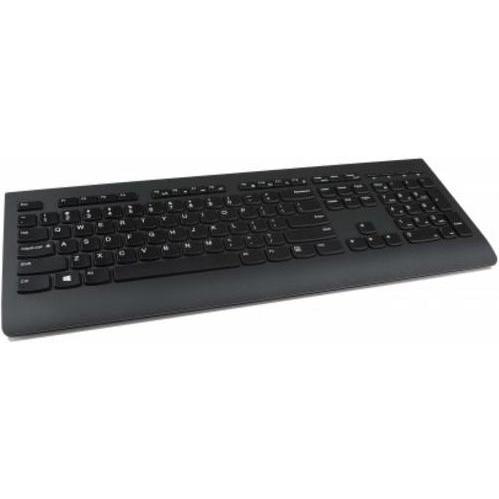 Lenovo PROFESSIONAL Wireless Keyboard (FI) (Eng. Int., Kabellos), Tastatur, Schwarz