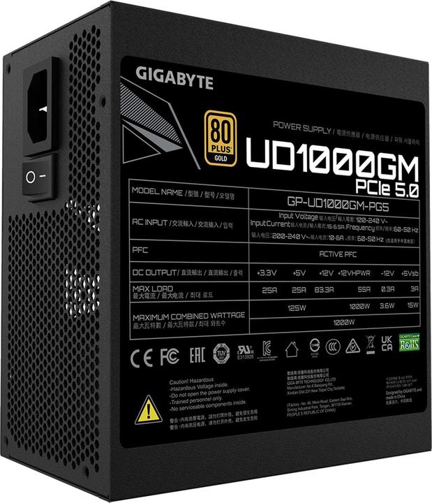 Actual product image Gigabyte GP-UD1000GM PG5 2.0 (1000 W)