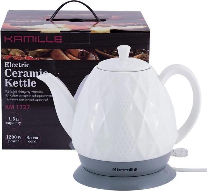 Immagine prodotto Kamille Bollitore elettrico in ceramica 1,5L CAMILLE 1727 (1.50 l)