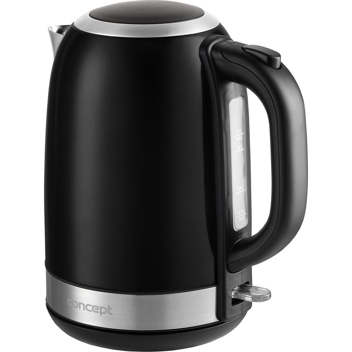 Concept 1.7 L kettle RK3245 black, Wasserkocher, Schwarz
