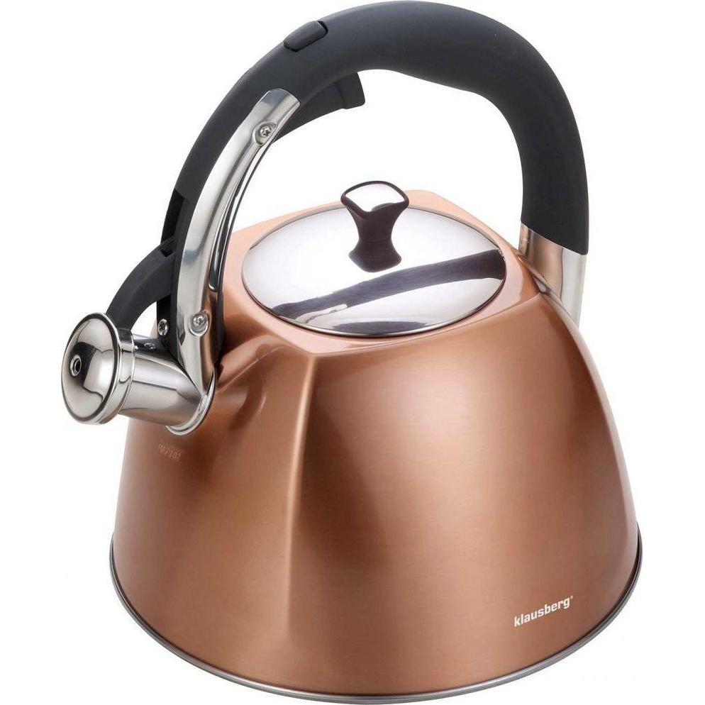 Klausberg Kettle with whistle 3L KB-7202, Wasserkocher, Bronze