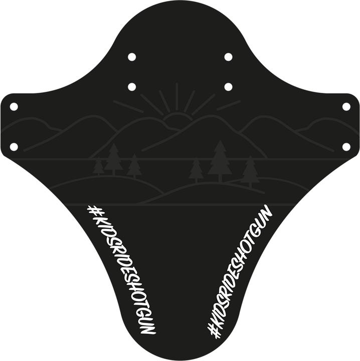 Actual product image Kids Ride Shotgun Mudguard, black