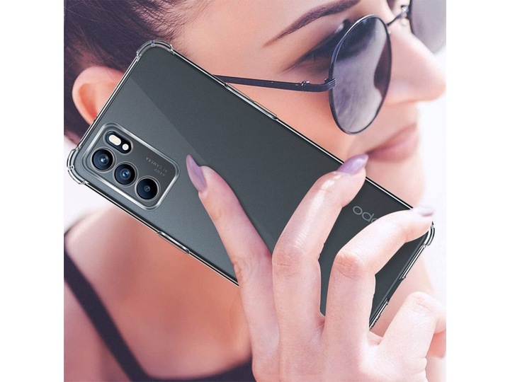 Immagine prodotto Screenguard Oppo Reno6 5G Custodia Crystal Soft Airbag Bumper (Oppo Reno 6 5G)