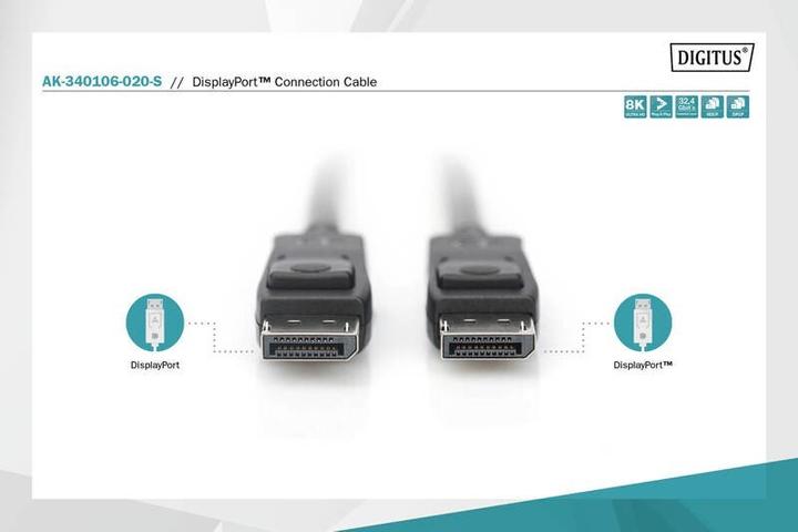 Actual product image Digitus DisplayPort — DisplayPort (2 m, DisplayPort, 1.4)