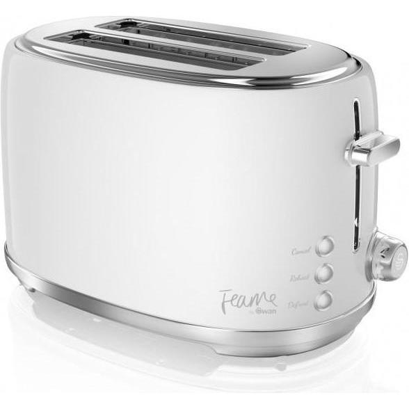 Swan FEARNE ST20010TEN (800 W, light color battery), Toaster, Silber