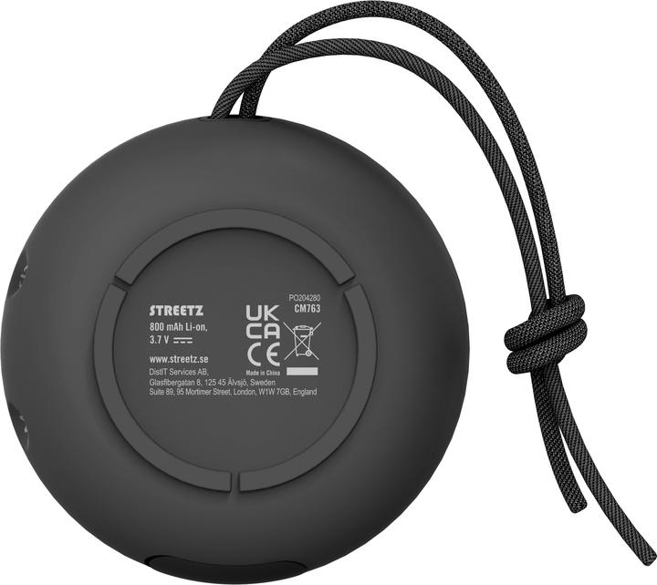 Actual product image Streetz Waterproof BT Speaker (6 h, Rechargeable battery operated)