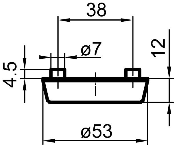 Produktbild Glutz Aussenschutzrosetten massiv 5330S Secaport (1 Stk.)