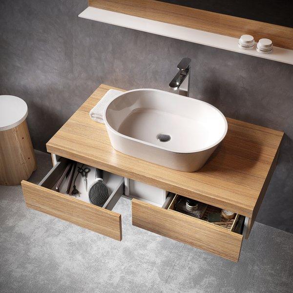 Actual product image Ravak Rain washbasin Solo, 580x400 white (400 mm, 580 mm)