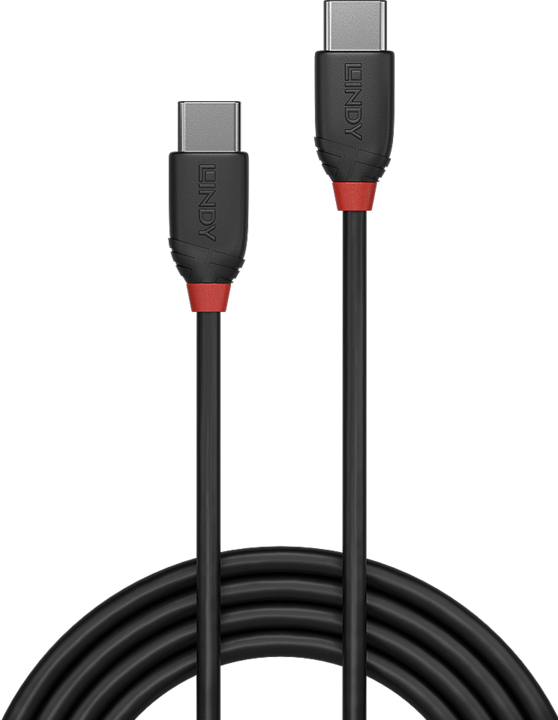 Actual product image Lindy black line (0.50 m, USB 3.1)