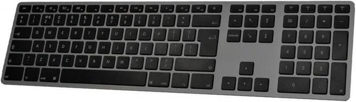 Matias aluminum Mac bluetooth backlight Space Gray (Eng. Int., Kabellos)