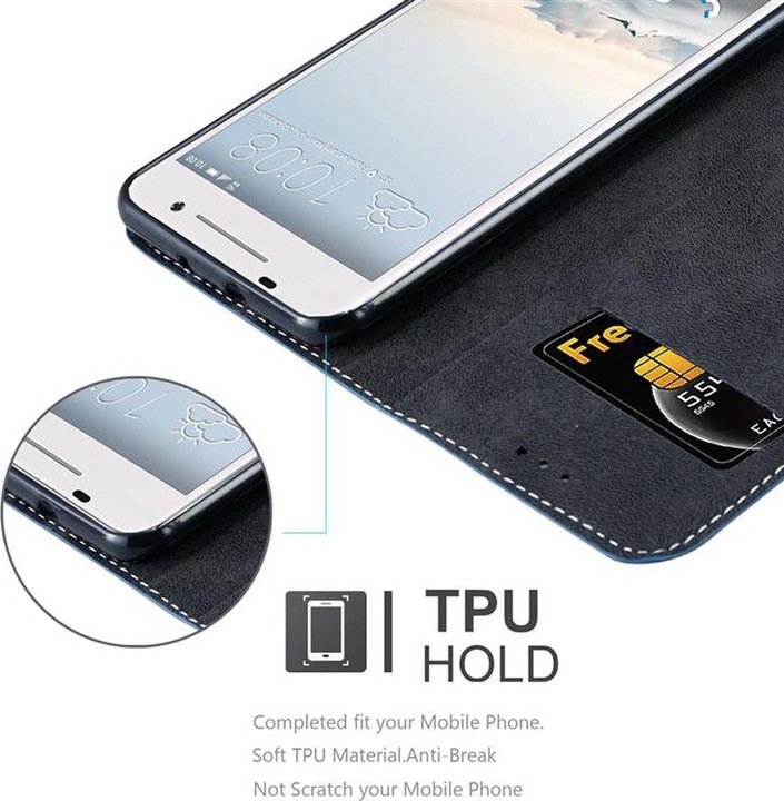 Actual product image Cadorabo Book X Wallet Cover (HTC One A9)