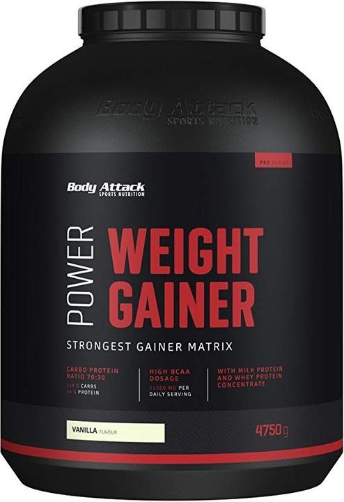 Immagine prodotto Body Attack Aumento di peso (barattolo da 4750 g) (Vaniglia, 1 x, 4750 g)