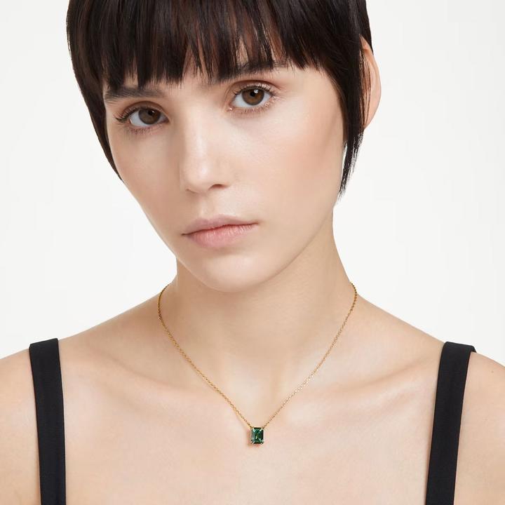 Image du produit Swarovski Matrix Collier Rectangle Vert Or (Métal Swarovski, 38 cm)