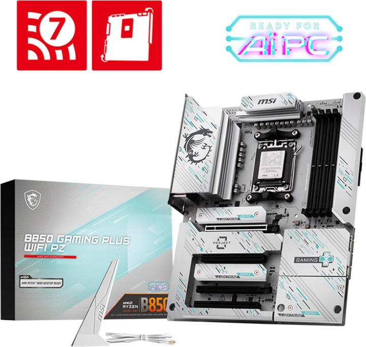 Actual product image MSI B850 Gaming Plus Wifi PZ (B850,AM5,ATX,DDR5) (AM5, AMD B850, ATX)