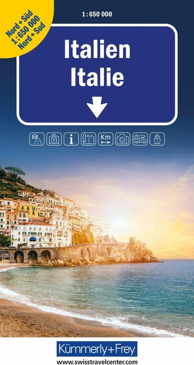 Carta stradale N+S 325901239 Italia Nord&Sud 1:650'000