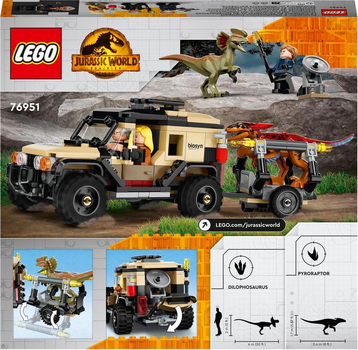 Actual product image LEGO Pyroraptor & Dilophosaurus Transport (76951, LEGO Jurassic World, LEGO Rare Sets)