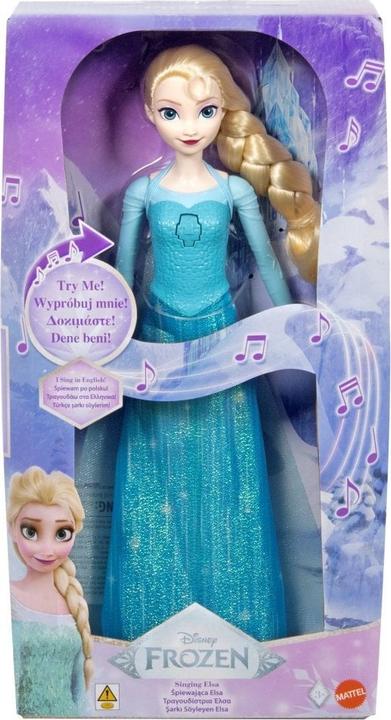 Mattel Disney Frozen Singende Puppe Prinzessin Elsa aus dem Eiskönigreich JDX52