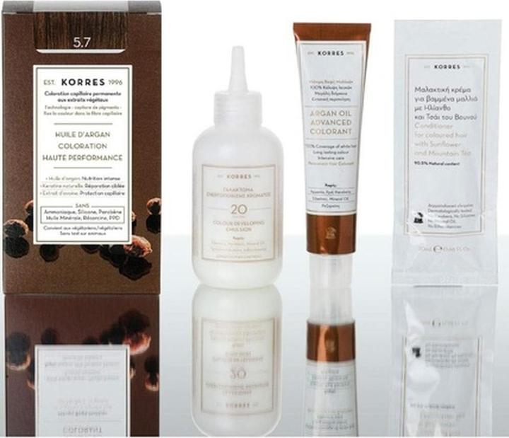 Immagine prodotto Korres Colore per capelli all'olio di argan (5.7 Marrone cioccolato chiaro)