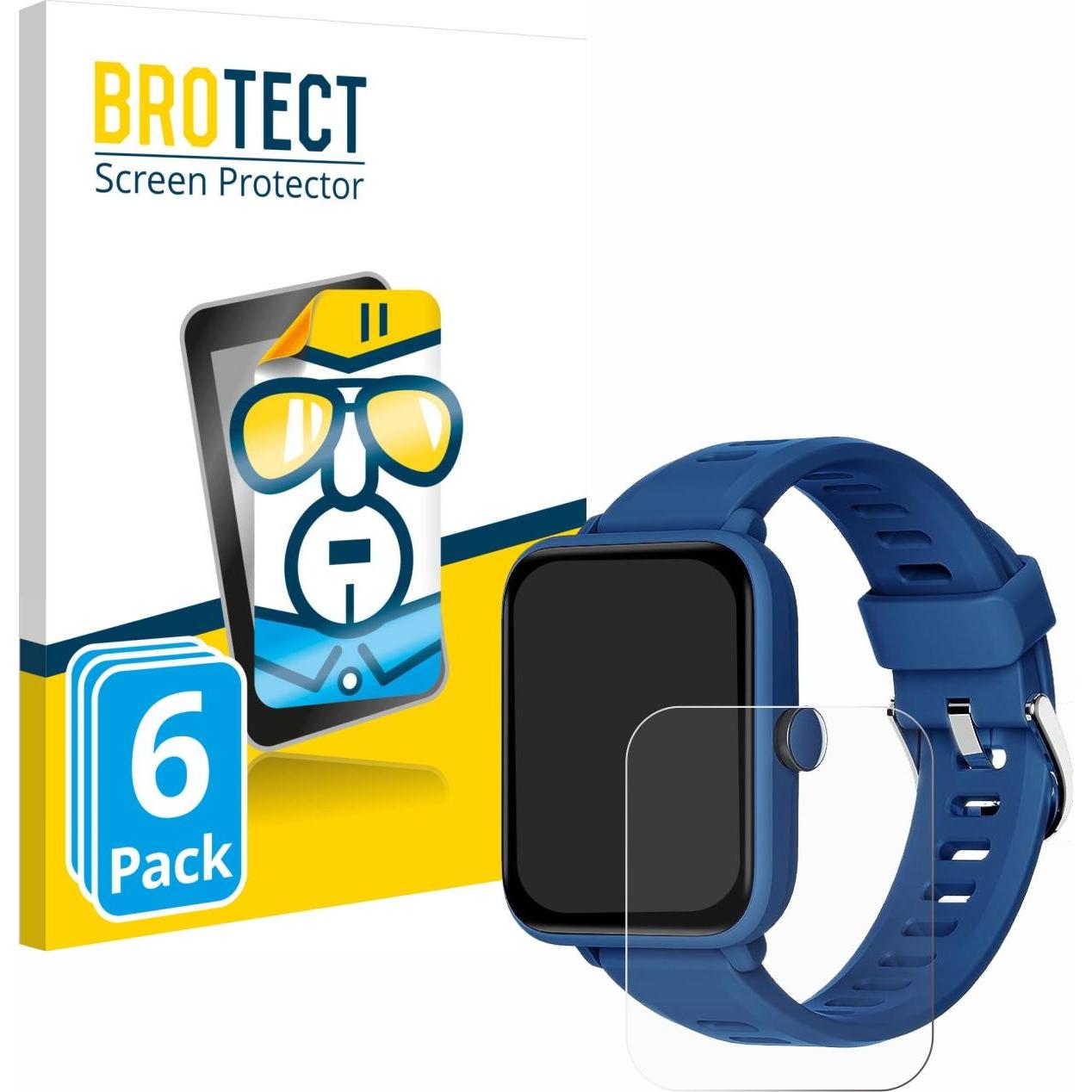 BROTECT Schutzfolie Displayschutz Klar, Smartwatch Schutzfolie, Transparent