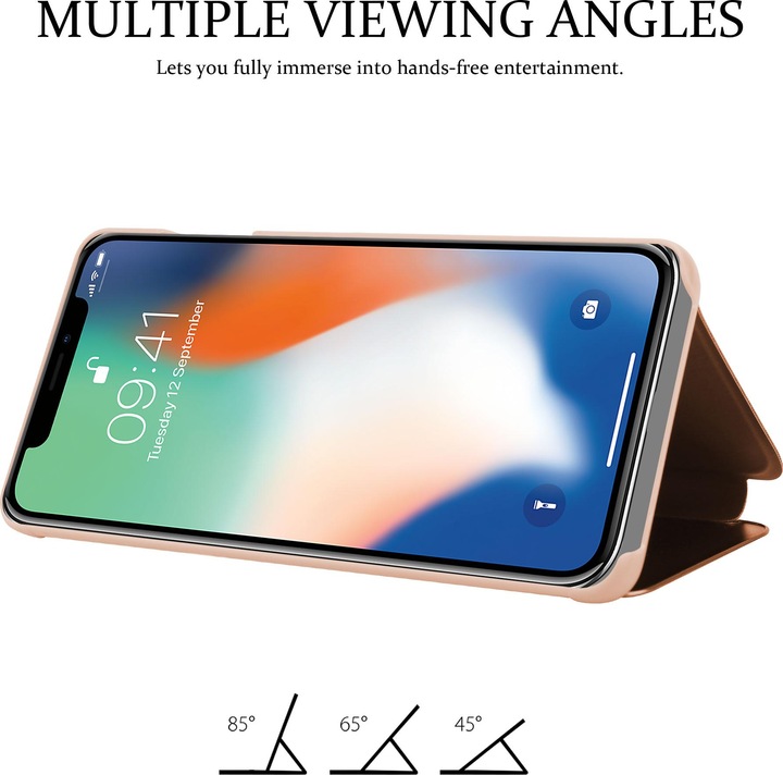 Immagine prodotto Cadorabo Copertina per specchietto retrovisore Smart View a libro (Apple iPhone X)