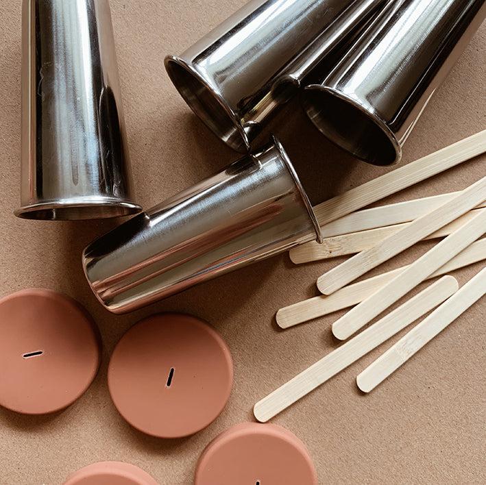Produktbild Haps Nordic Glacé-Form 4-er Set aus Edelstahl, Farbe: Terracotta