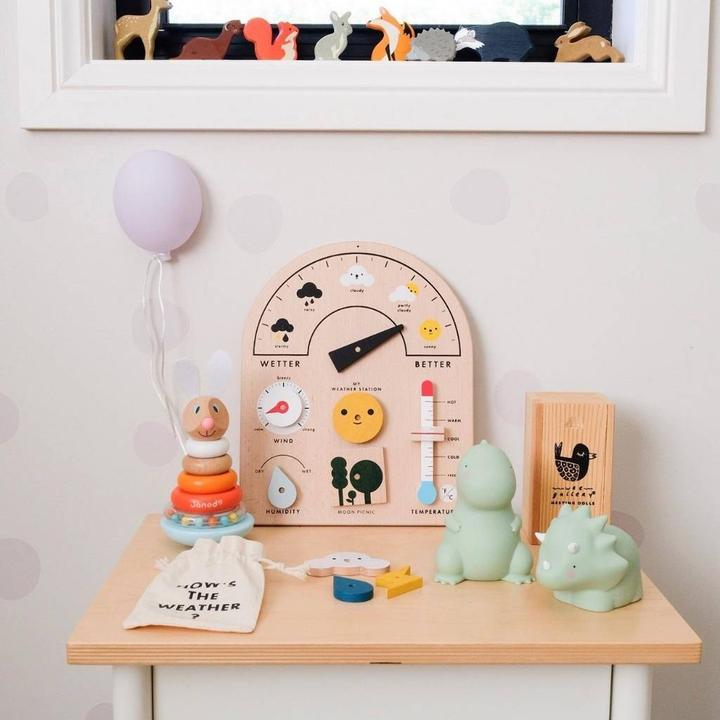 Produktbild Moon Picnic hölzerne Wetterstation für Kinder (Vietnamesisch)