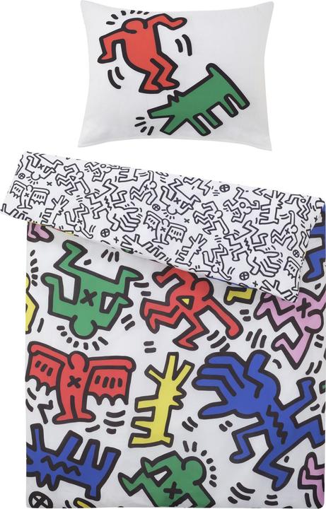 Image du produit Keith Haring Fun (Set de linge de lit, 160 x 200 cm, 50 x 70 cm)