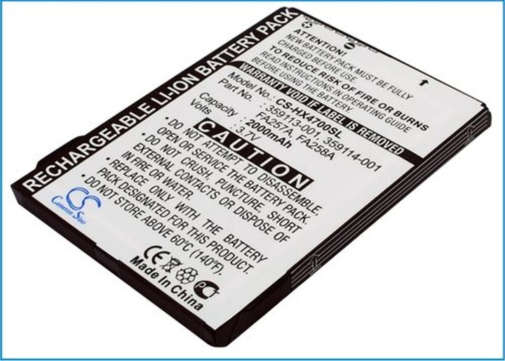 Image du produit NoName Batterie pour HP iPAQ HX4700 etc.