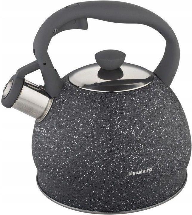 Productafbeelding Klausberg Fluitketel Met Fluit 2l Kb-7321 Marmer (2 l)