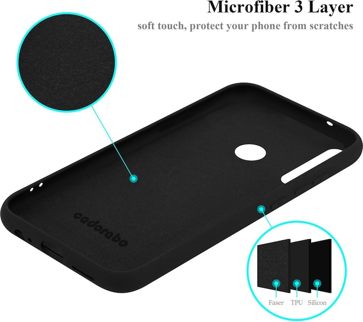 Actual product image Cadorabo TPU Liquid Silicone Case Cover (Huawei P40 Lite E)