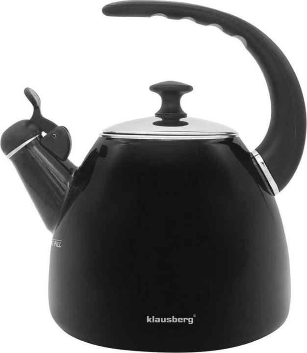 Productafbeelding Klausberg Stalen waterkoker 2.8L Zwart KB-7403 (2.80 l)