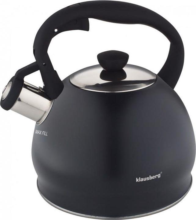 Klausberg Kettle with whistle 2L KB-7428 Black (2 l)