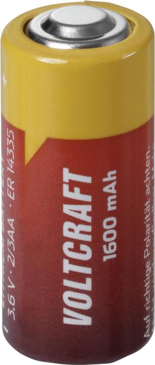 Actual product image Voltcraft Special battery 2/3 AA Lithium 3.6 V 1600 mAh 1 pc. (1 pcs., 2/3 AA, 1600 mAh)