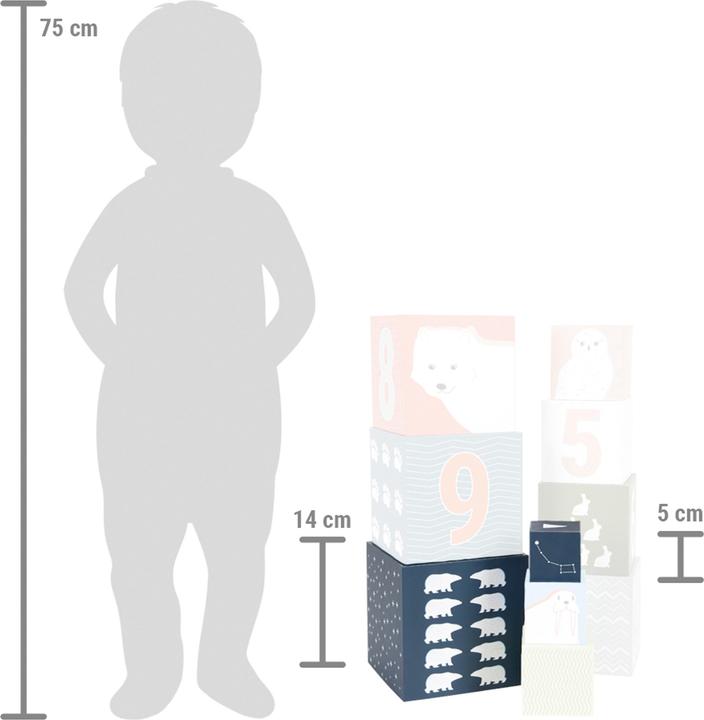 Actual product image small foot Arctic" stacking cube