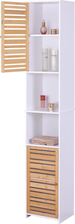 Relaxdays Hoher Badezimmerschrank 190 cm